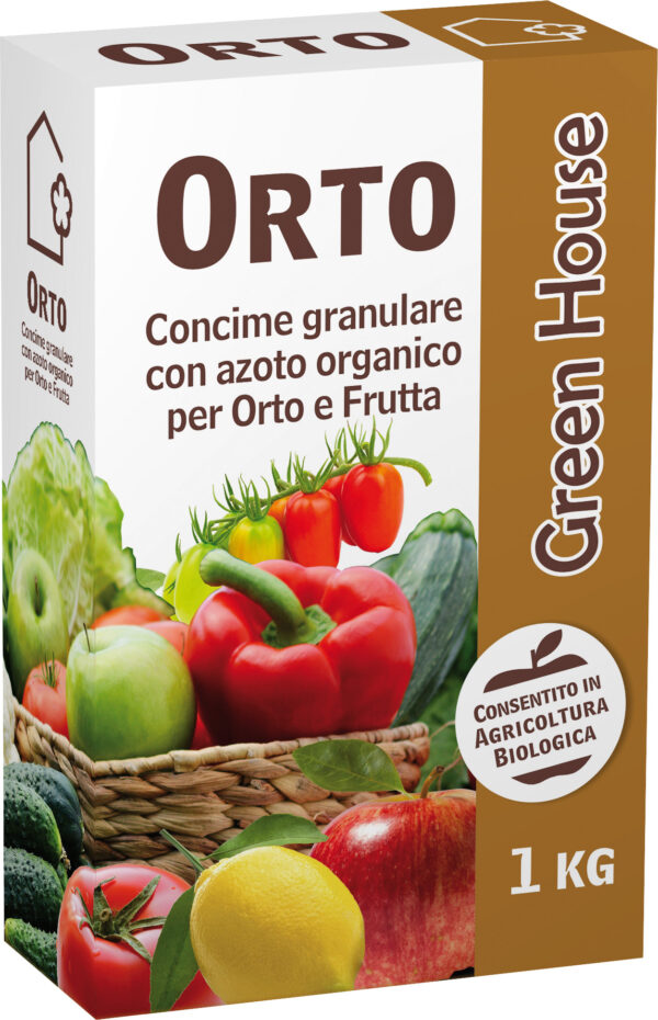 Concime granulare, azoto organico, orto e frutta